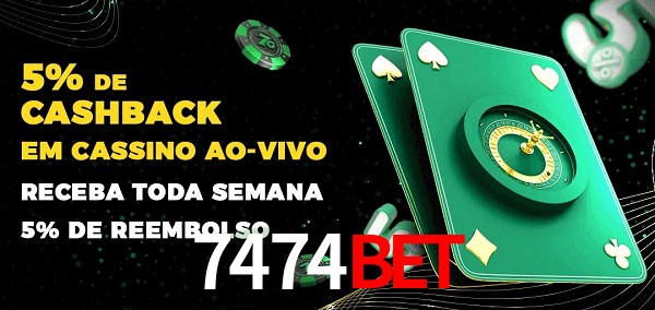 Promoções do cassino ao Vivo 7474bet